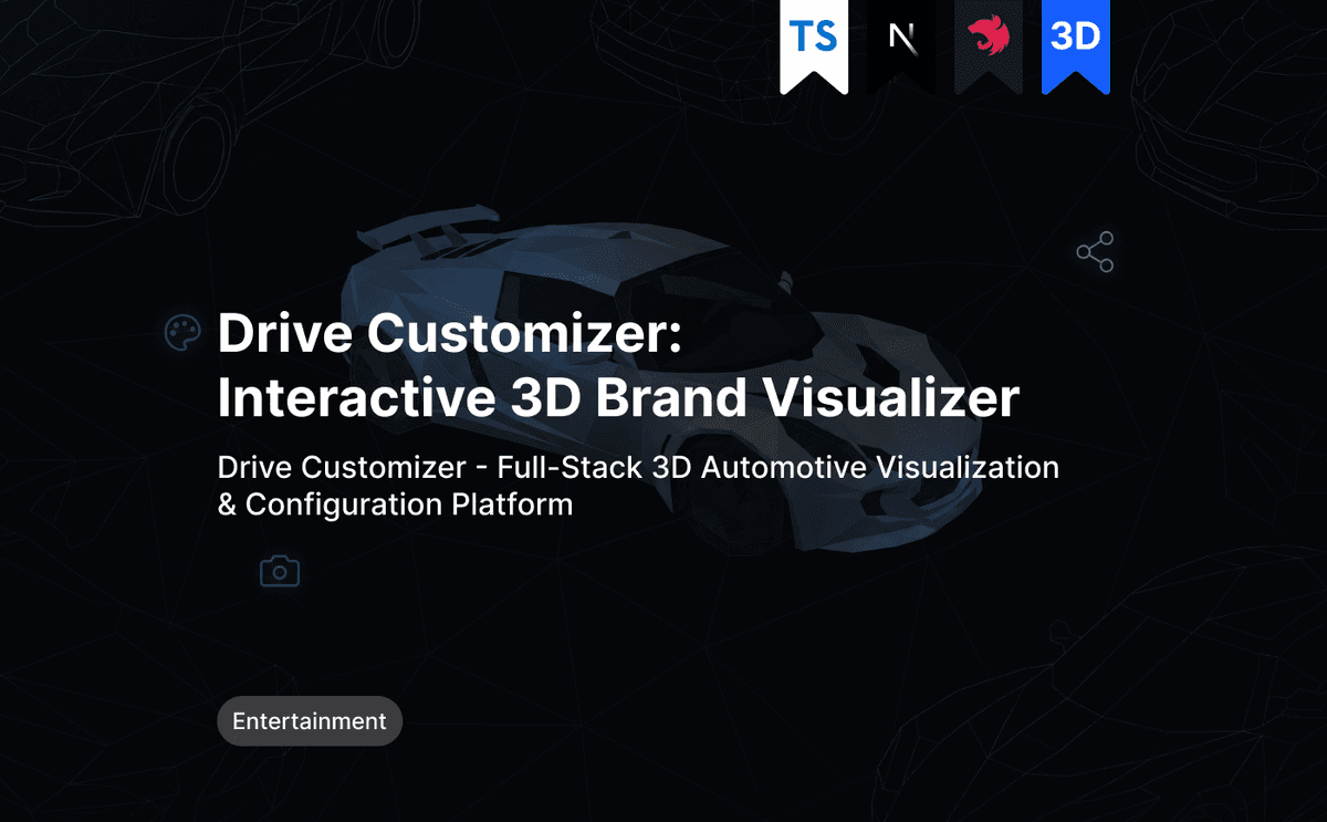 Drive Customizer: Interactive 3D Brand Visualizer